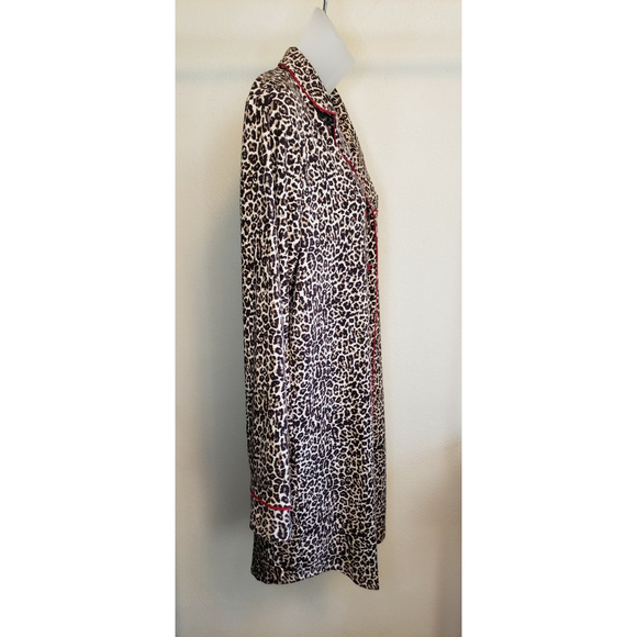 Charter Club Intimates Leopard Print Button Down Robe M - Picture 4 of 12